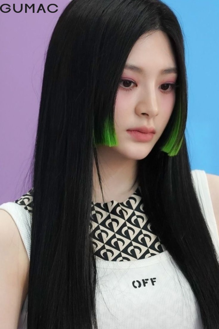 Hime cut nhuom highlight