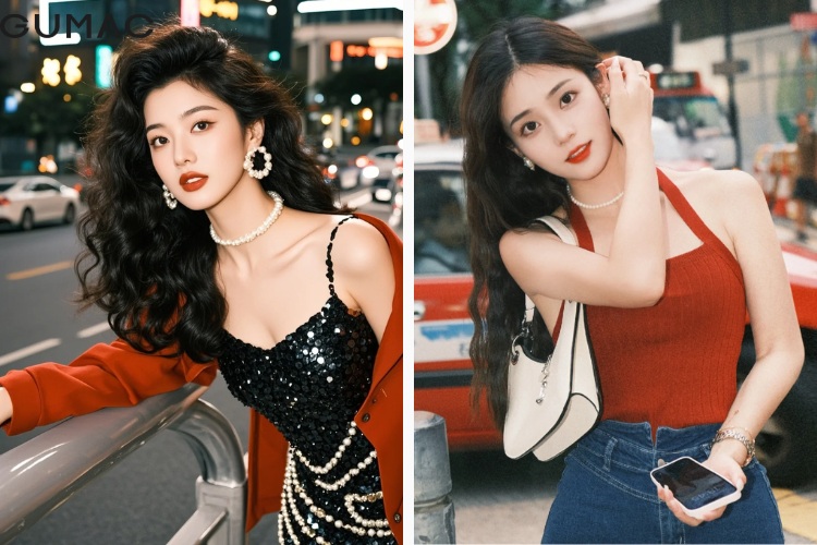 Xoan hippie phong cach retro Hong Kong