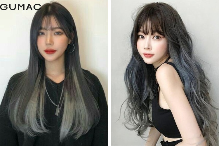 Nhuom toc mau den nau anh xanh duong