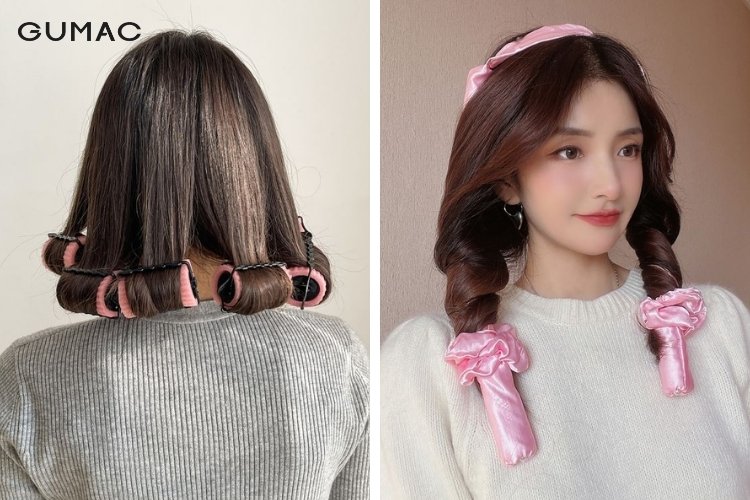 Cách làm tóc uốn xoăn gợn sóng tại nhà