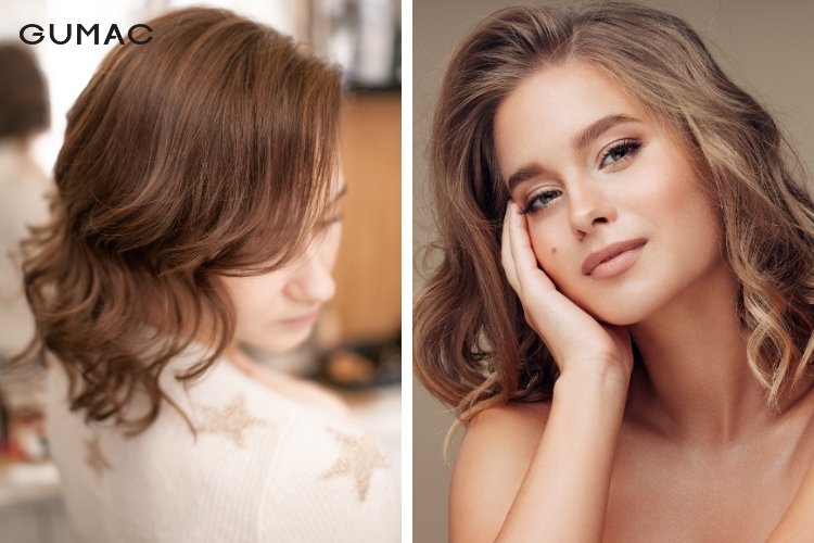Kiểu tóc ngắn nữ uốn gợn sóng