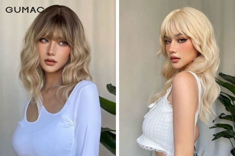 Kiểu tóc gợn sóng cho dáng mặt dài