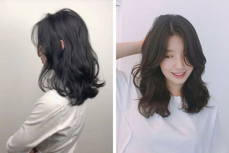 Tóc xoăn sóng nước lơi ngắn 