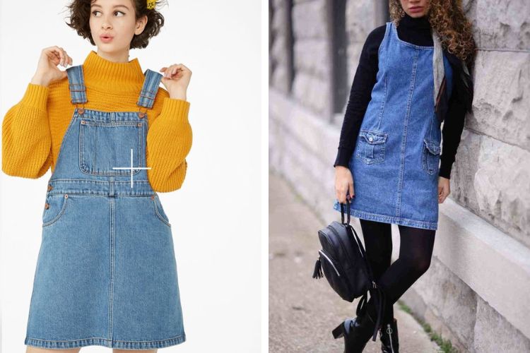 Cách mặc váy yếm bò đẹp
