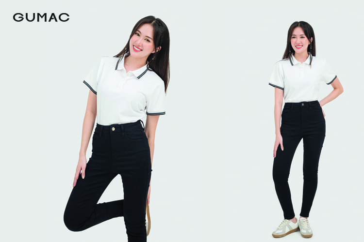 Quần tây phối áo polo&nbsp;
