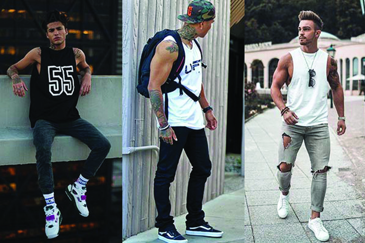 Áo tanktop phối cùng quần jogger&nbsp;