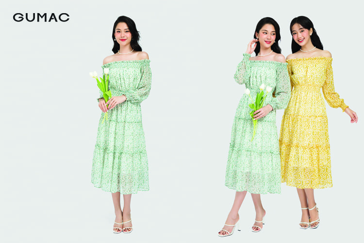Váy maxi đi biển giúp người béo trở nên thon gọn, nữ tính