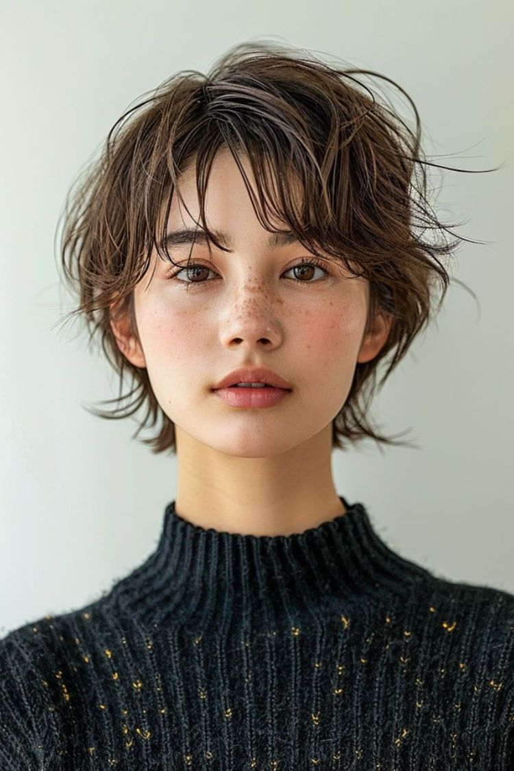 tóc mullet ngắn