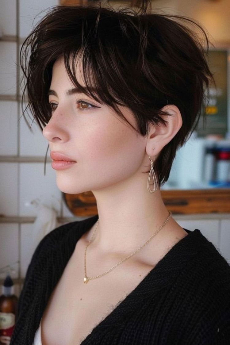 tóc middle part