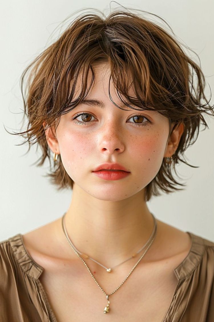 kiểu tóc mullet nữ ngắn