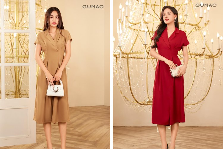 Gợi ý mẫu đầm trang nhã cho nàng đi chùa