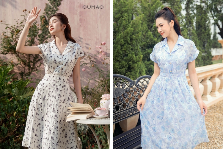 Đi hẹn hò lãng mạn cùng váy cổ danton