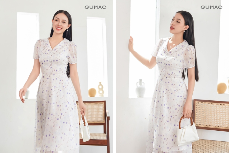 Váy có cổ đẹp danton form A xinh xắn