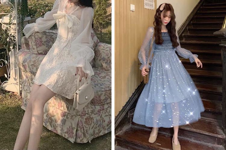 Đầm ulzzang trắng đi biển
