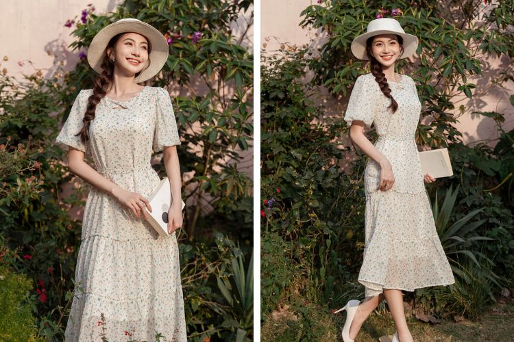 Đầm suông - mẫu váy đi biển đơn giản thanh lịch